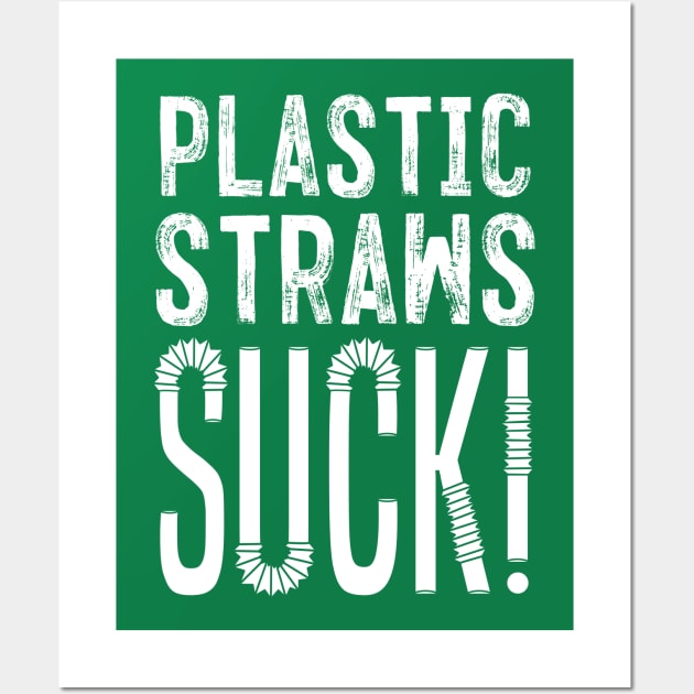 Plastic Straws Suck Wall Art by Aefe